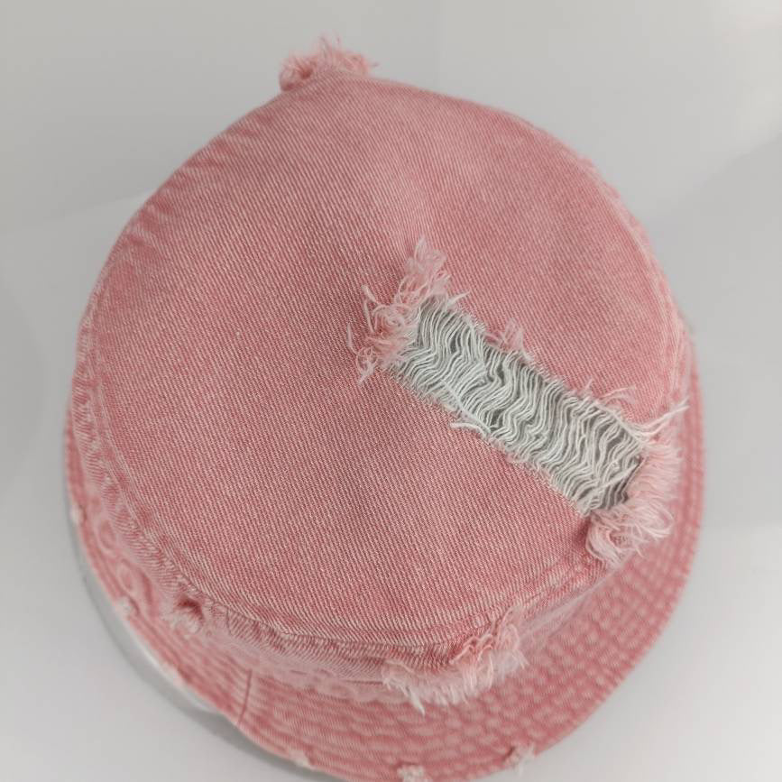 Pink Mr Lambo Denim Bucket Hat