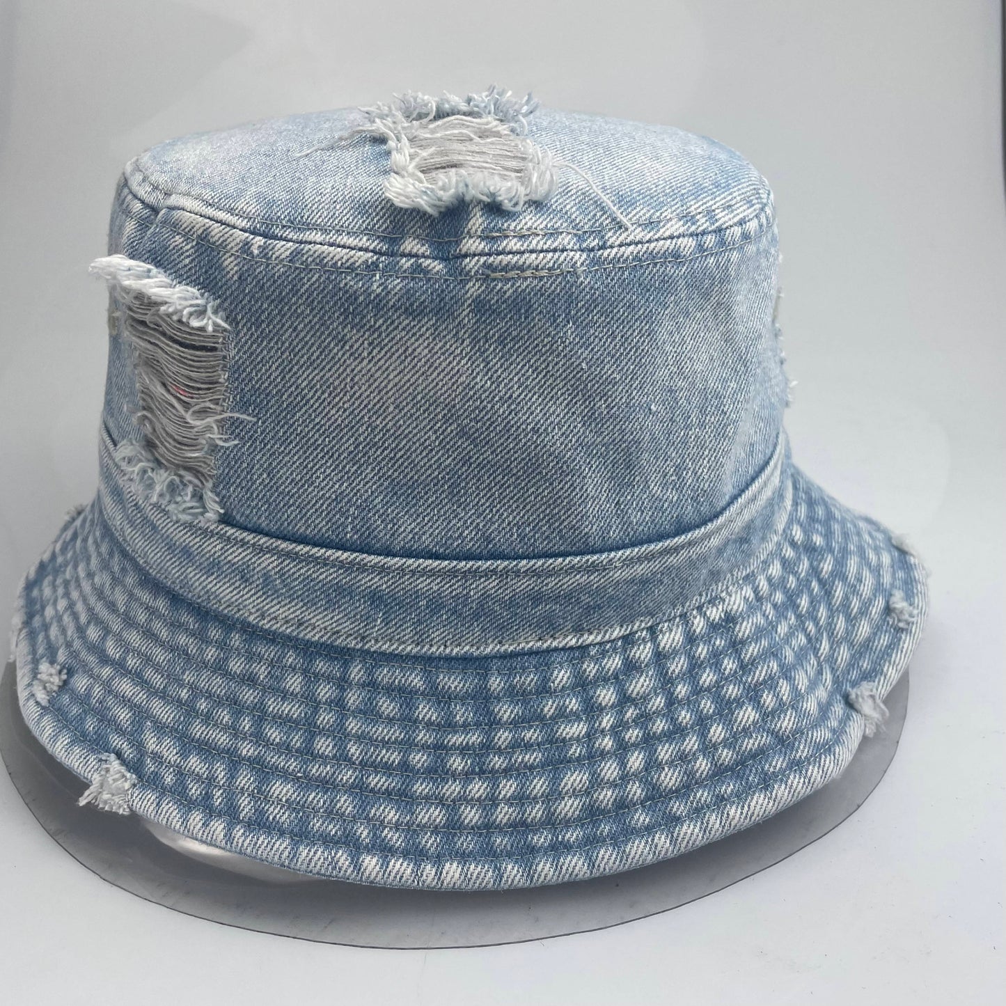 Blue Mr Lambo Denim Bucket hat