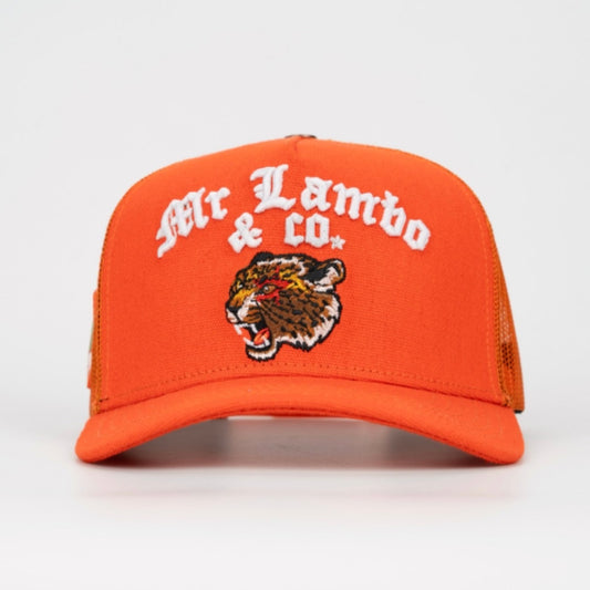 Mr Lambo Orange Trucker Hat