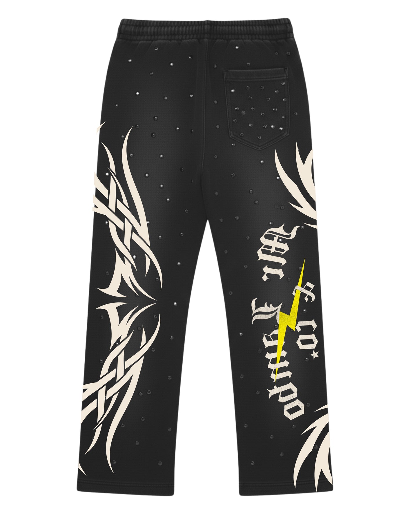Tribal logo sweat Pants (BLACK💎)