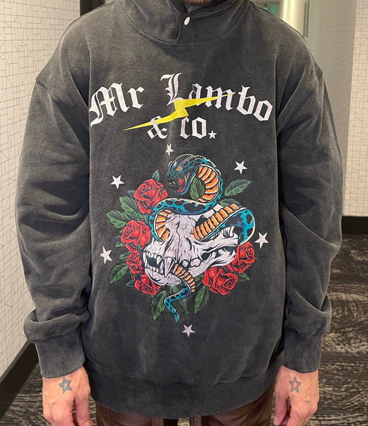 Vintage Mr lambo classic skull logo hoodie