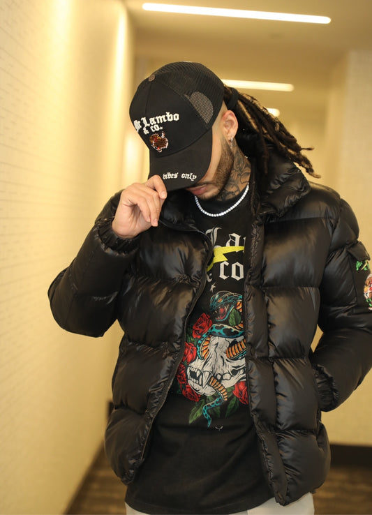 Semi Gloss Puffer Jacket Male/Female sizes available)