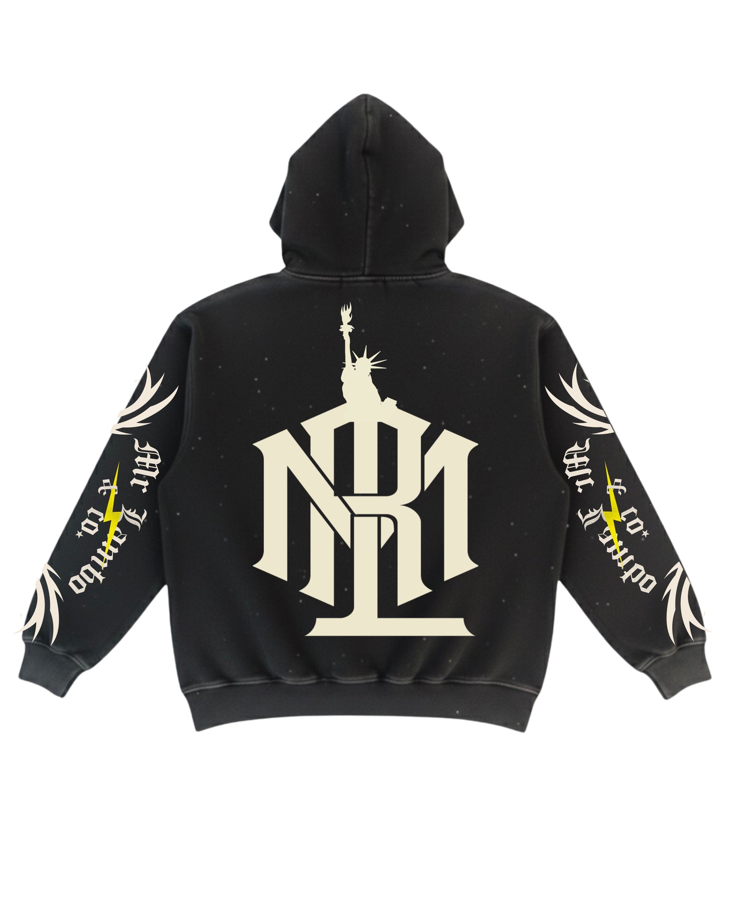 TRIBAL LOGO HOODIE (Black💎)