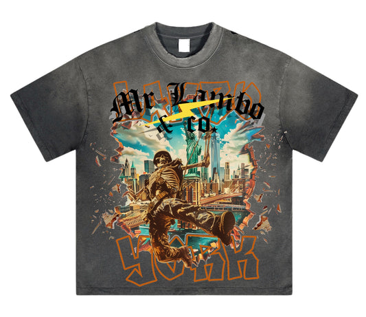 Lambo York T-shirt “Black vintage wash”