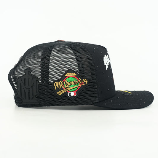 MRL GLOW IN THE DARK LOGO TRUCK (BLACK RHINESTONES💎)