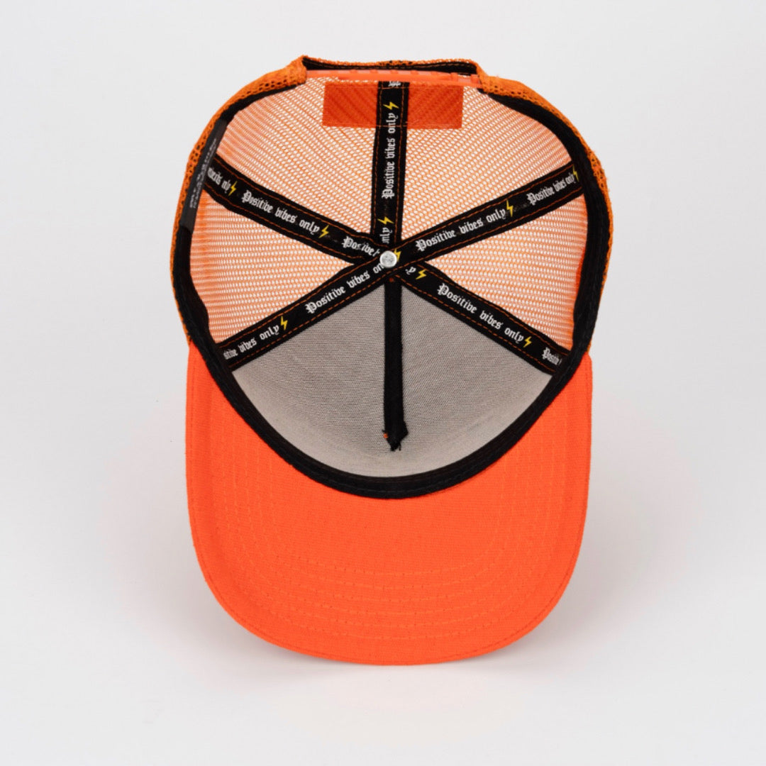 Mr Lambo Orange Trucker Hat