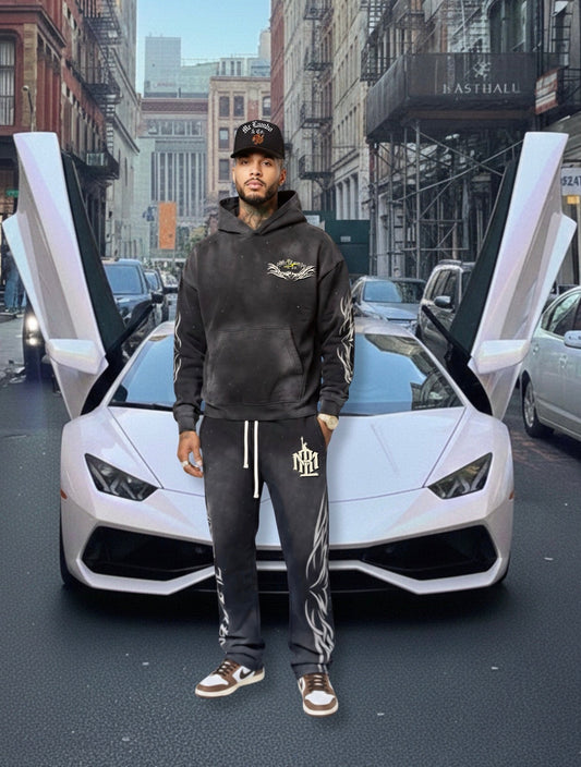 Tribal logo iced out💎💎 sweat suit