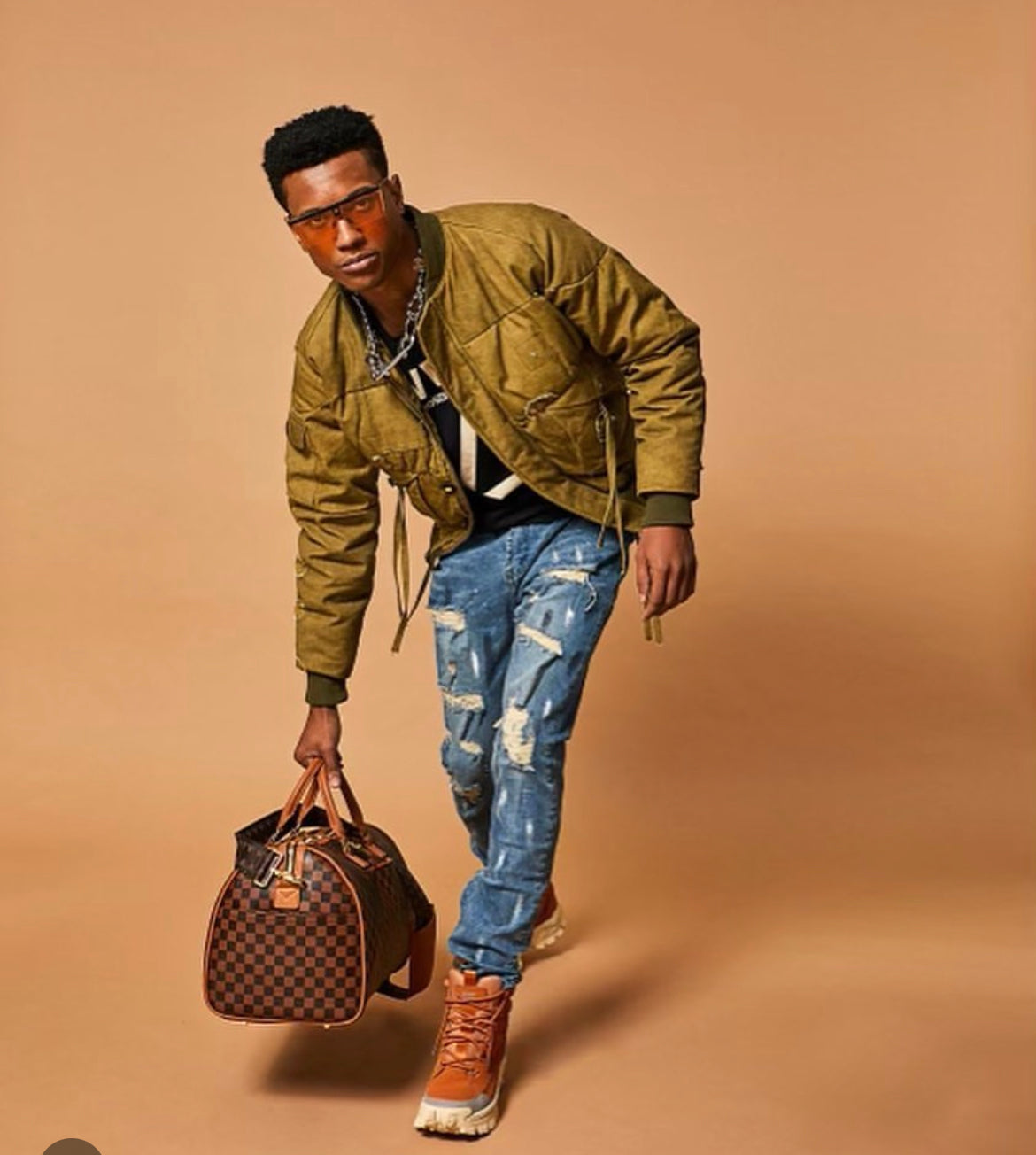 Mr Lambo Classic Green Bomber Jacket
