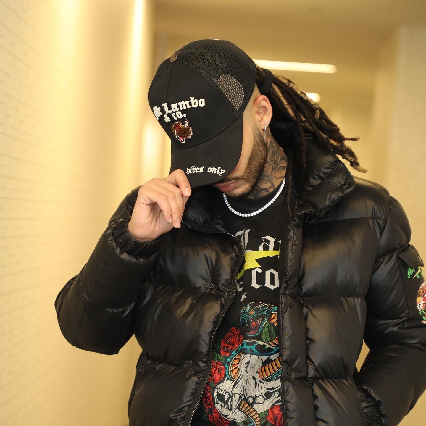 Mr Lambo Glow in the Dark trucker cap