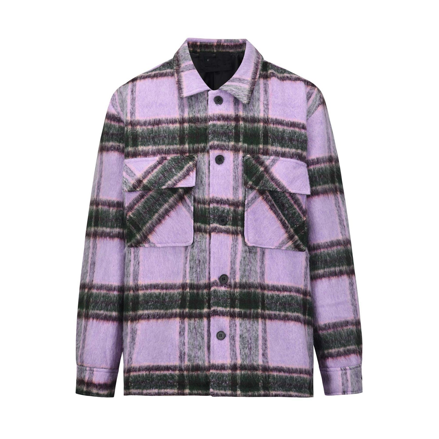 Mohair Fleece Flannel Shirt Jacket