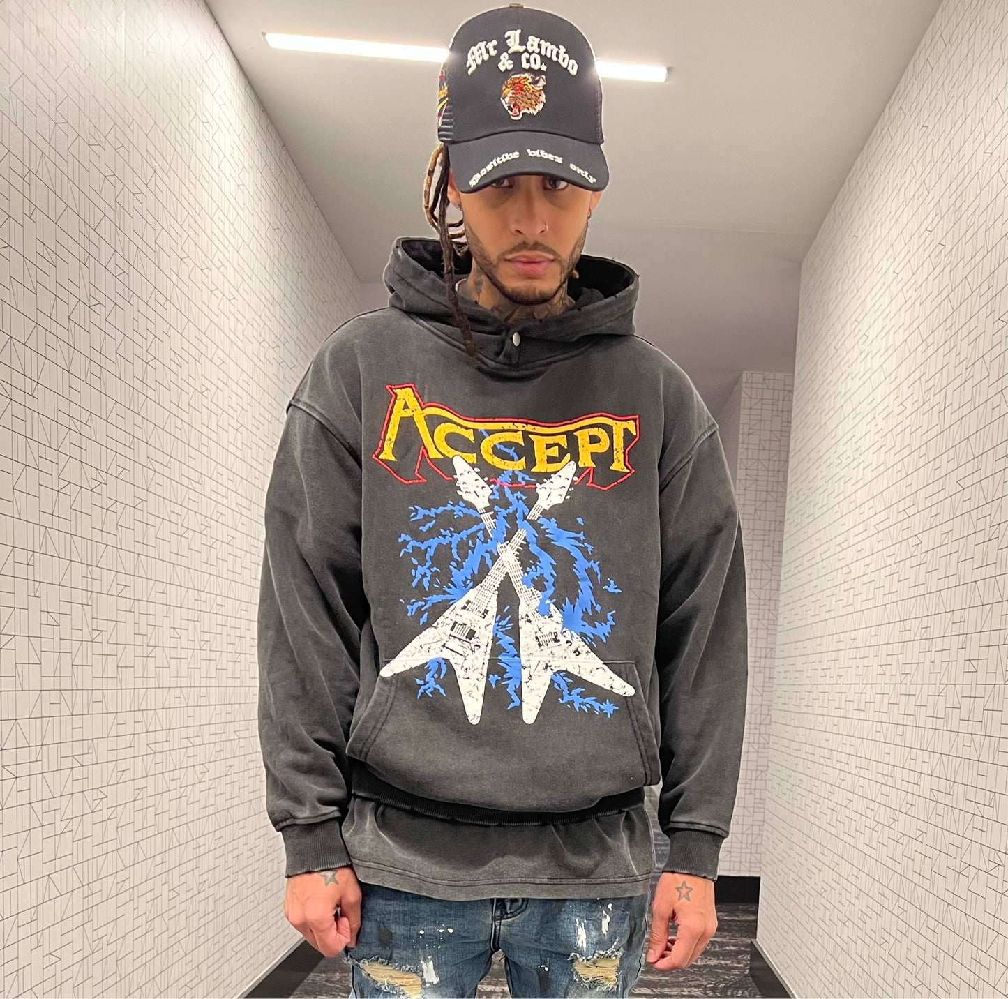 Accept Guitar vintage hoodie