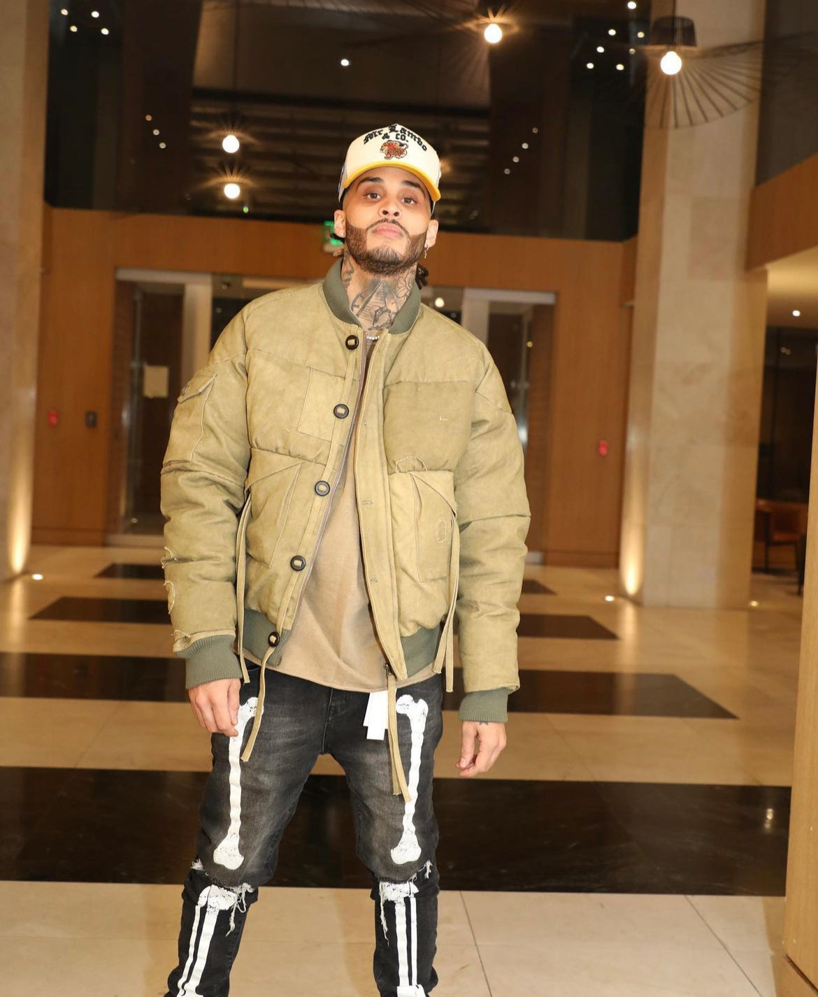 Mr Lambo Classic Green Bomber Jacket